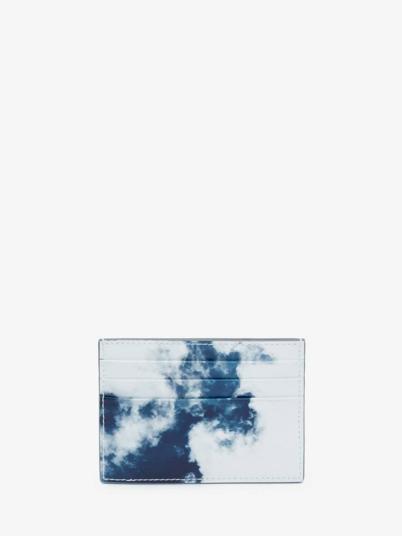 Men's Blue Sky Card Holder in White/blue - 3