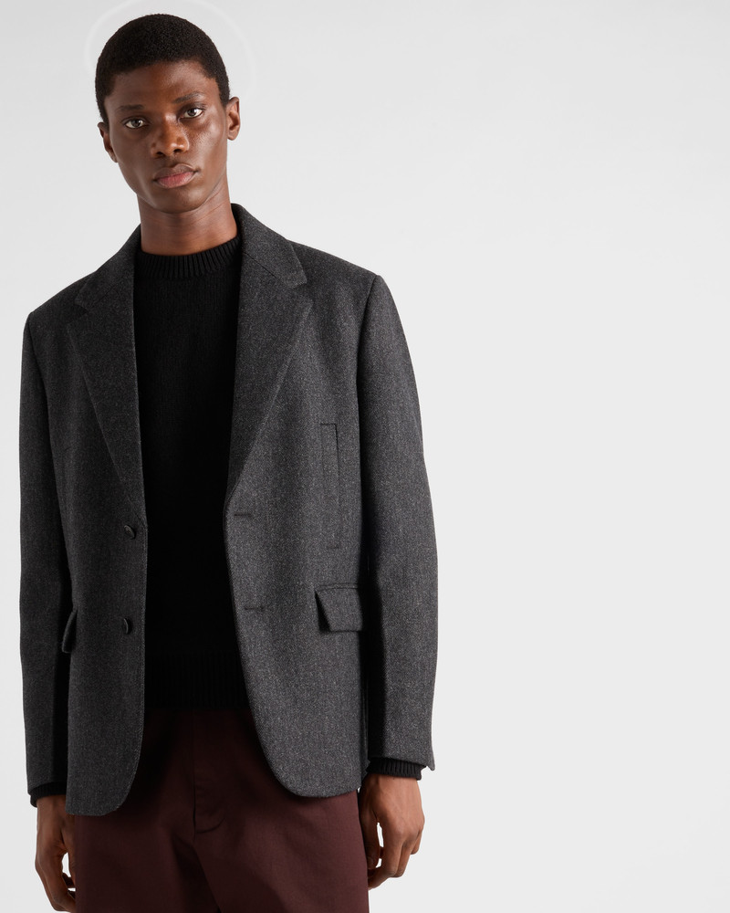 Single-breasted wool jacket 6