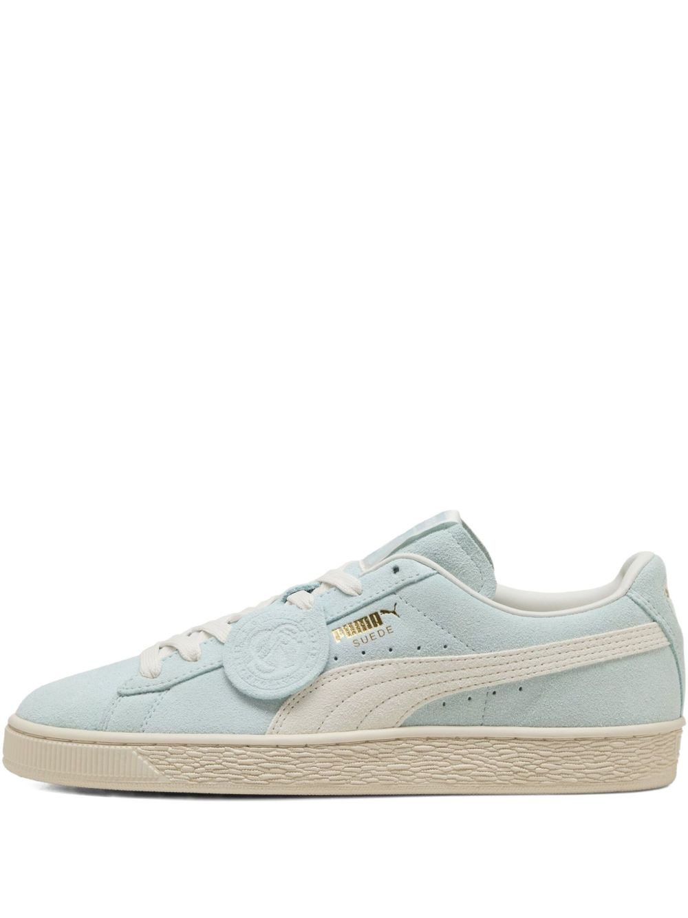 suede "Green/White" sneakers - 1
