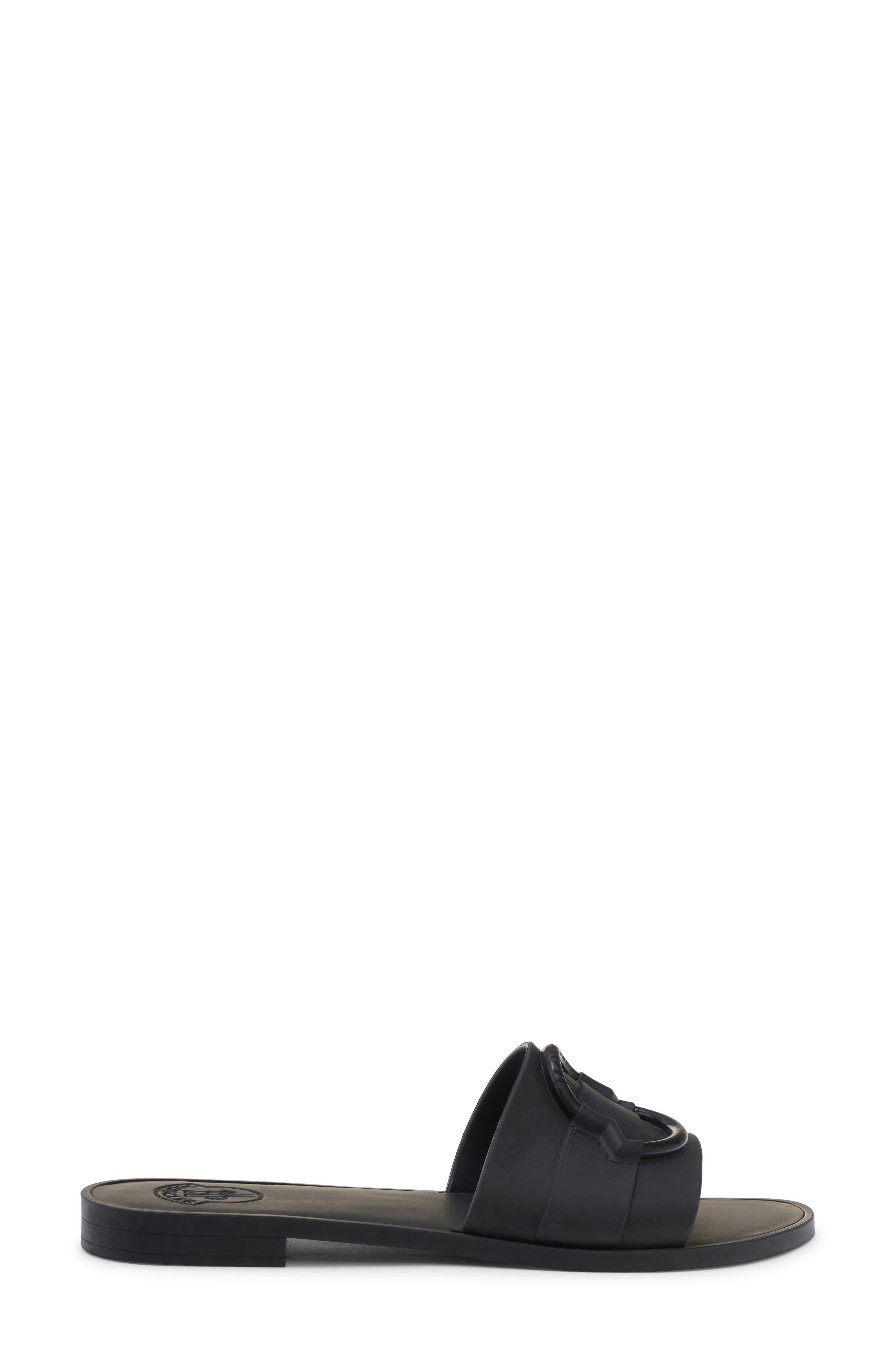 Moncler Mon Slide Sandal in Black at Nordstrom - 3