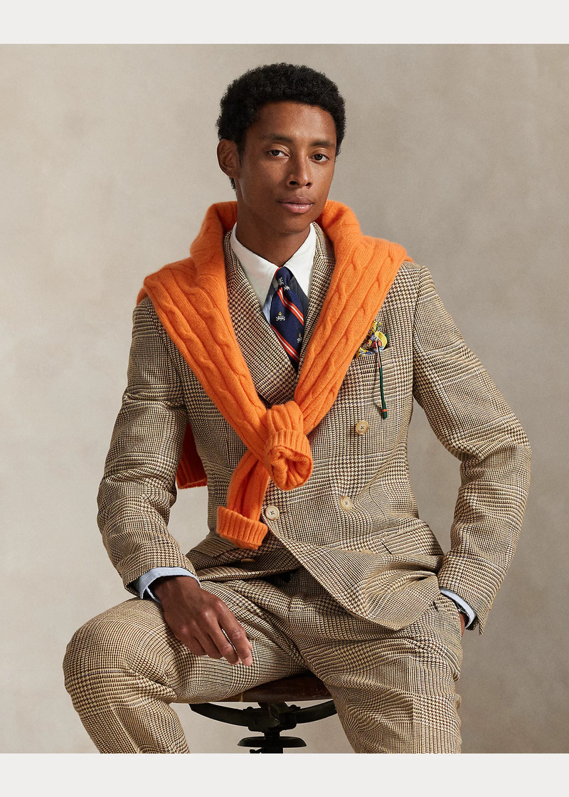 Polo Tailored Fit Plaid Suit Jacket 7