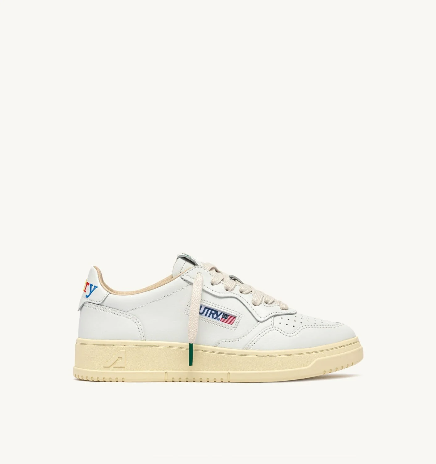 MEDALIST LOW SNEAKERS IN WHITE LEATHER - 1