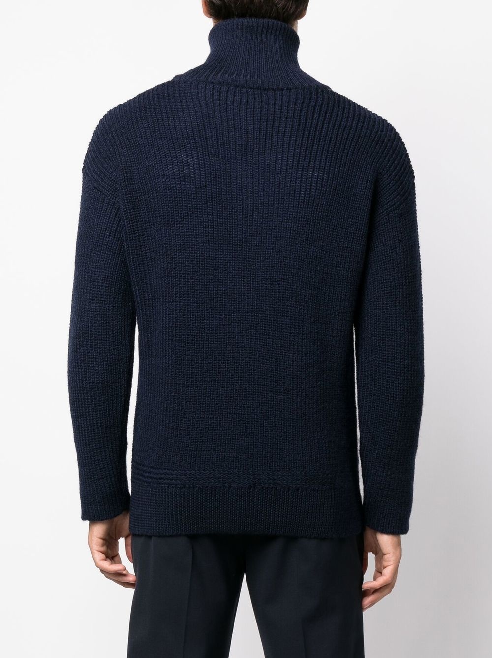 half-zip roll-neck jumper - 4