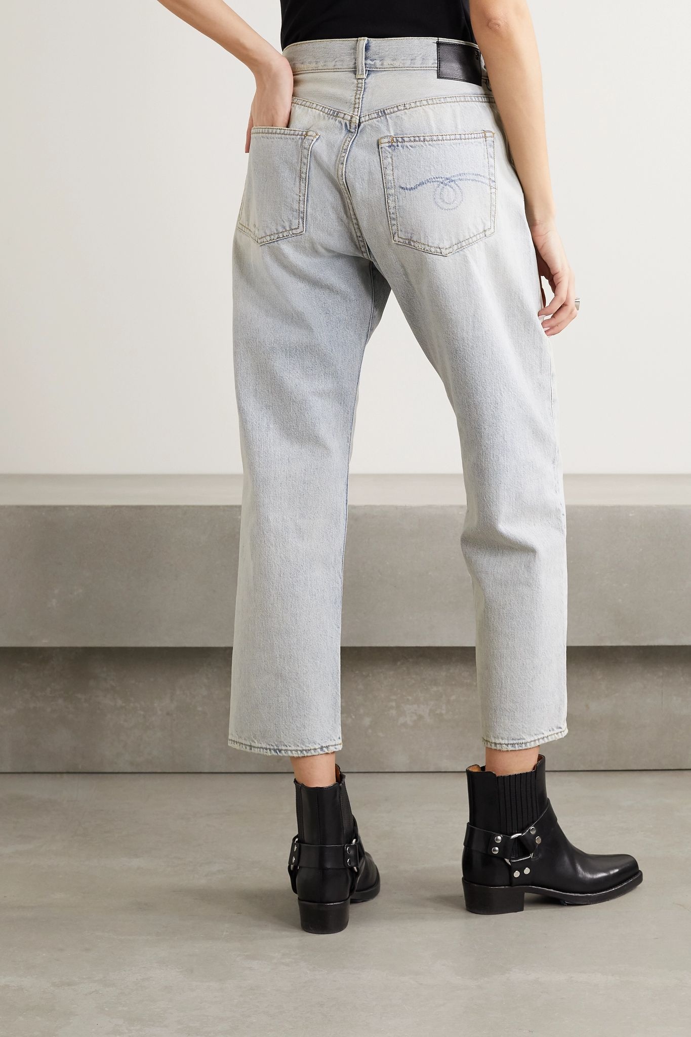 Mid-rise boyfriend jeans - 4