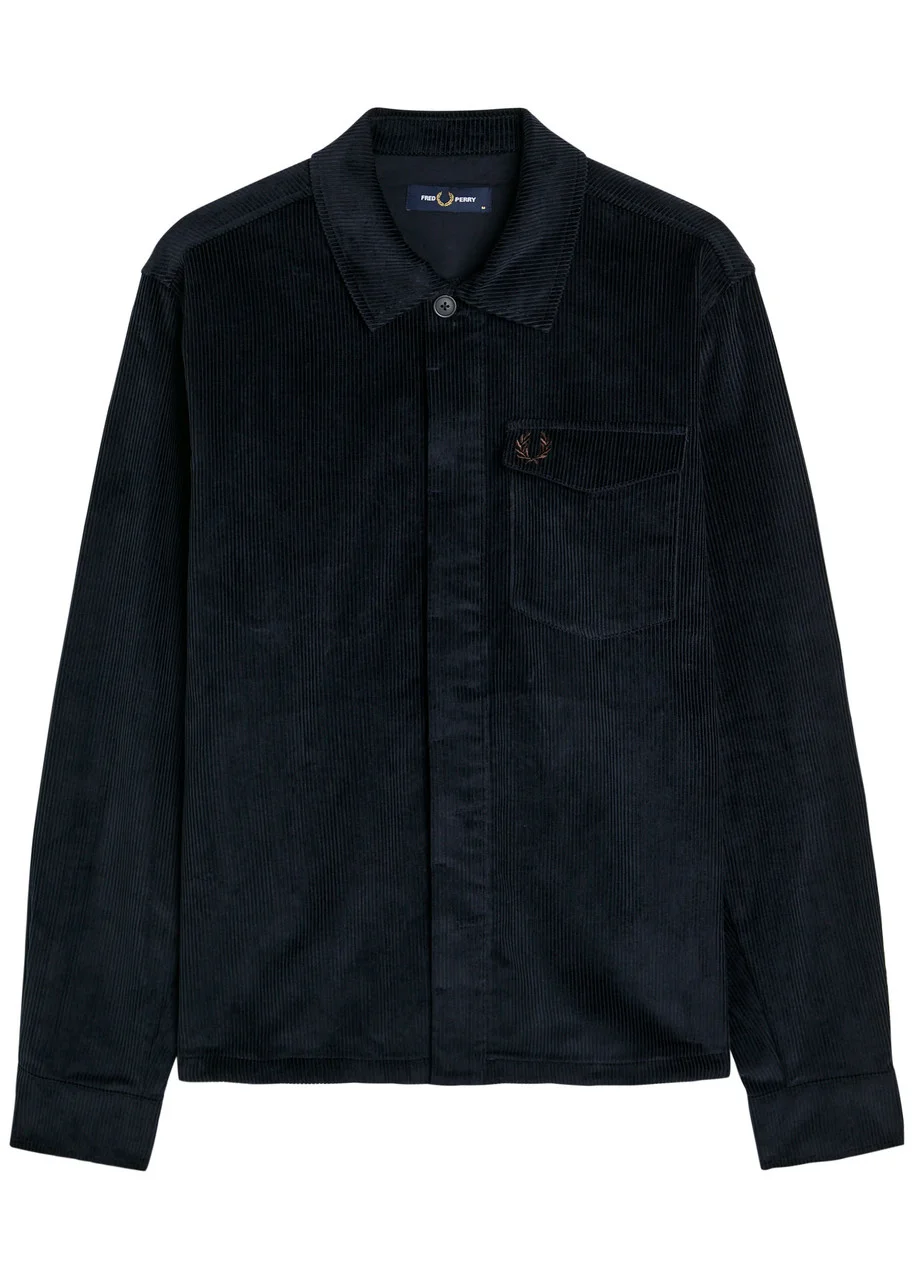 Fred Perry Logo-embroidered Corduroy Overshirt - 1