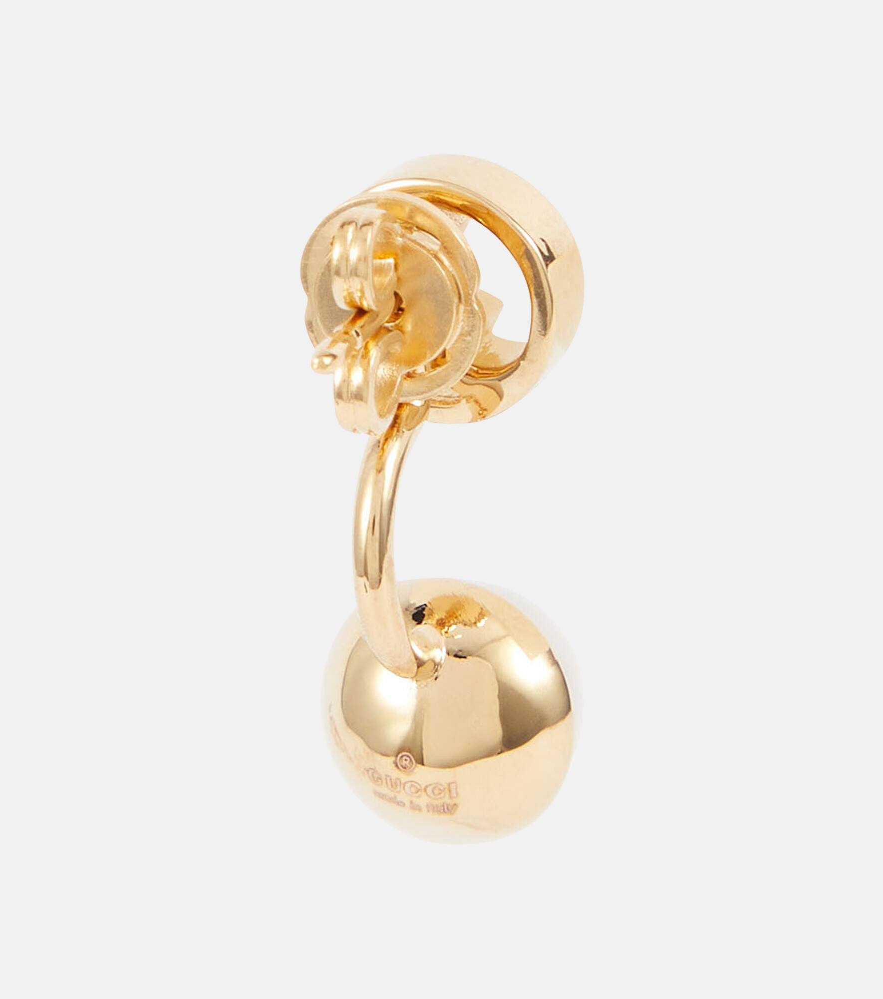 Blondie Interlocking G faux pearl earrings - 5