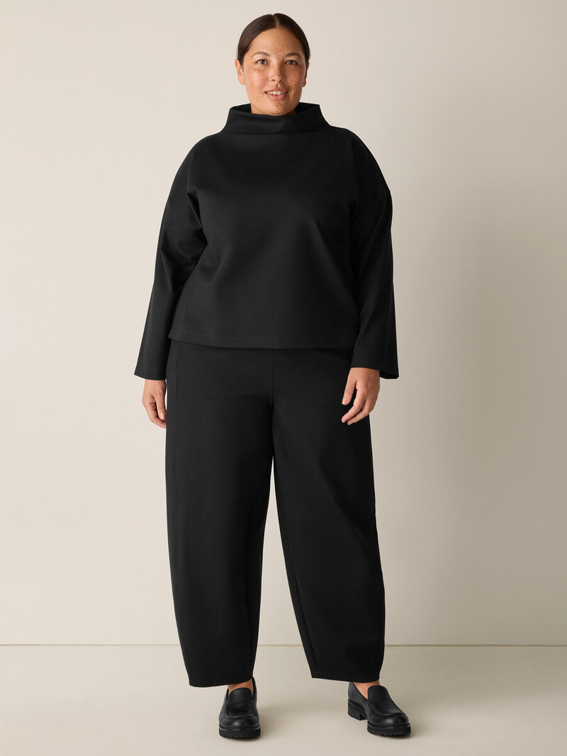 Lightweight Ponte Funnel Neck Top 6