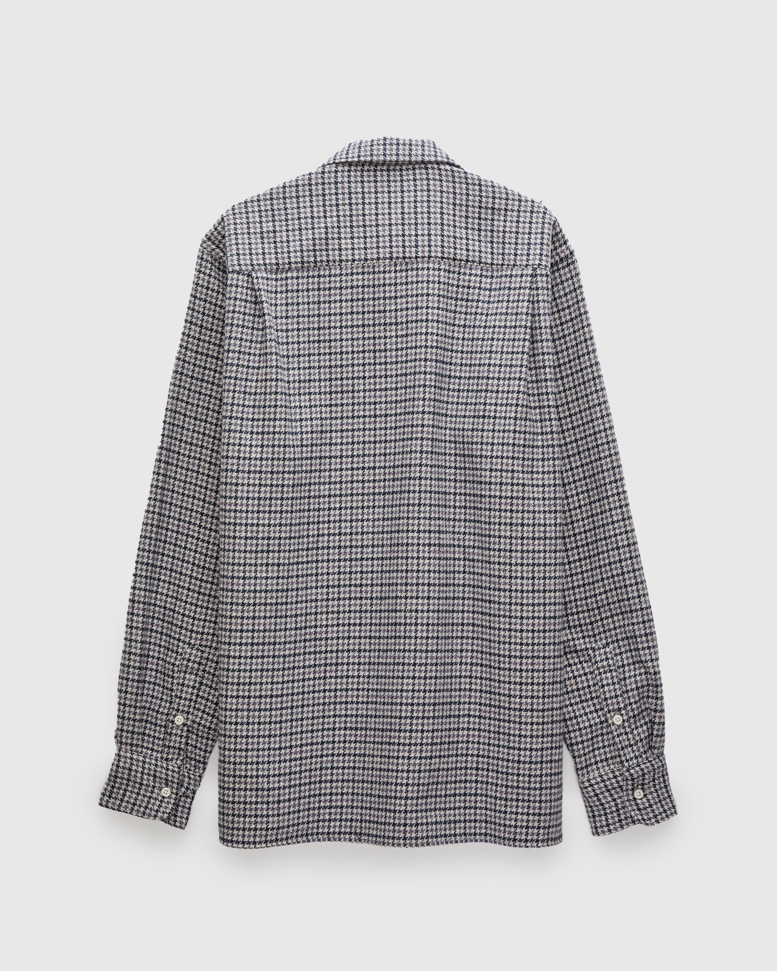 Houndstooth Check Camp Shirt in Lavender - 3