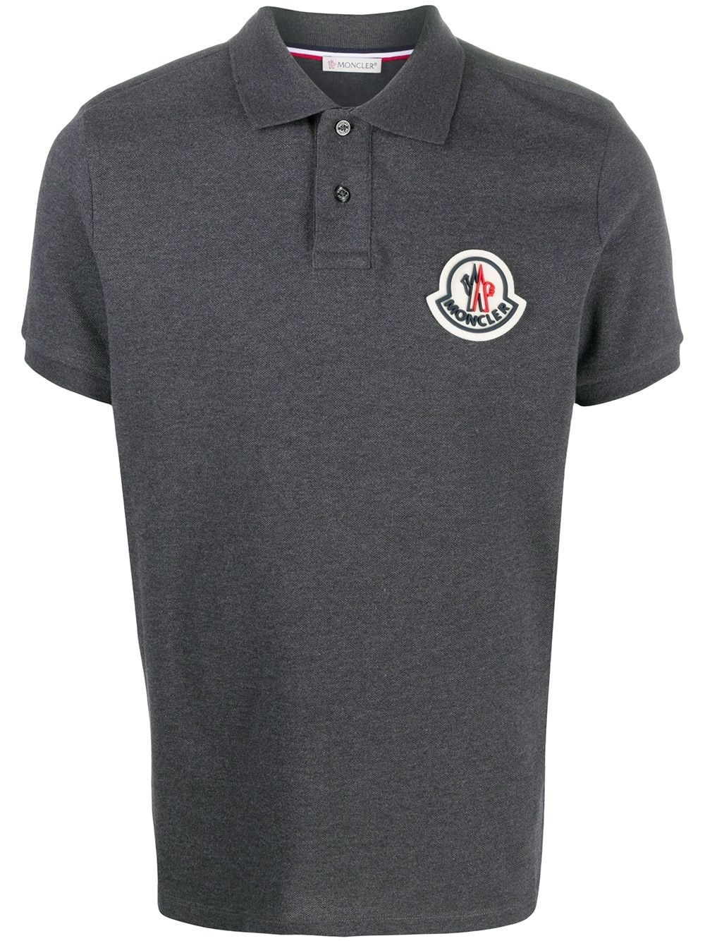 logo patch polo shirt - 1