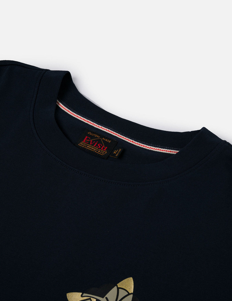Crane Flying Wings with Daicock Print Loose Fit T-Shirt 7
