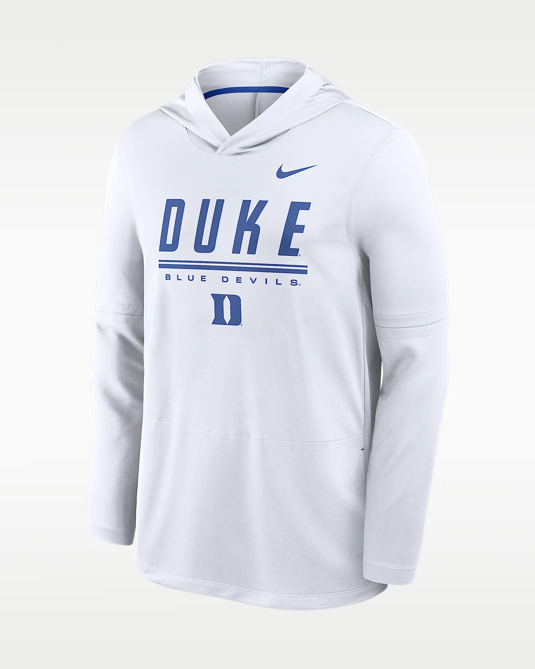 Duke Sideline Men's Nike Dri-FIT College Long-Sleeve Hooded Top - 1