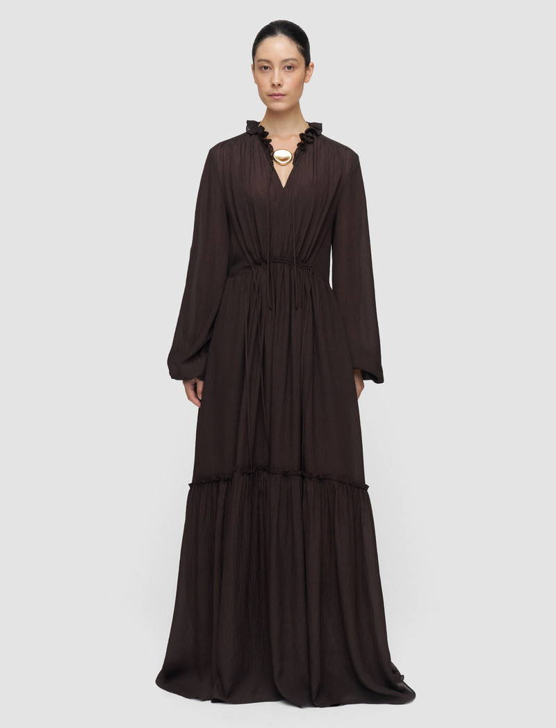 JOSEPH Lotus Textured Silk Dress outlook