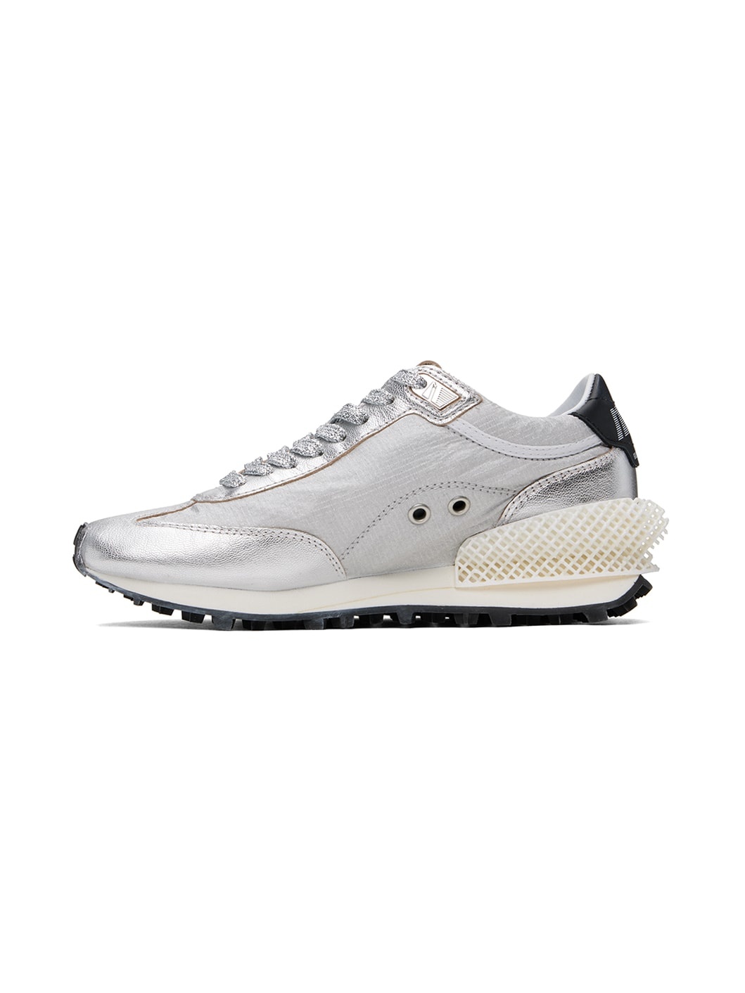 Silver & Black Marathon Sneakers - 3