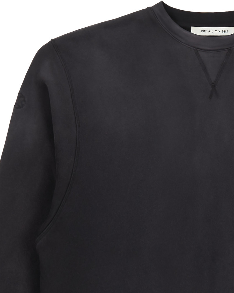 1017 ALYX 9SM BLACK GARMENT DYE BOXY CREWNECK SWEATSHIRT outlook