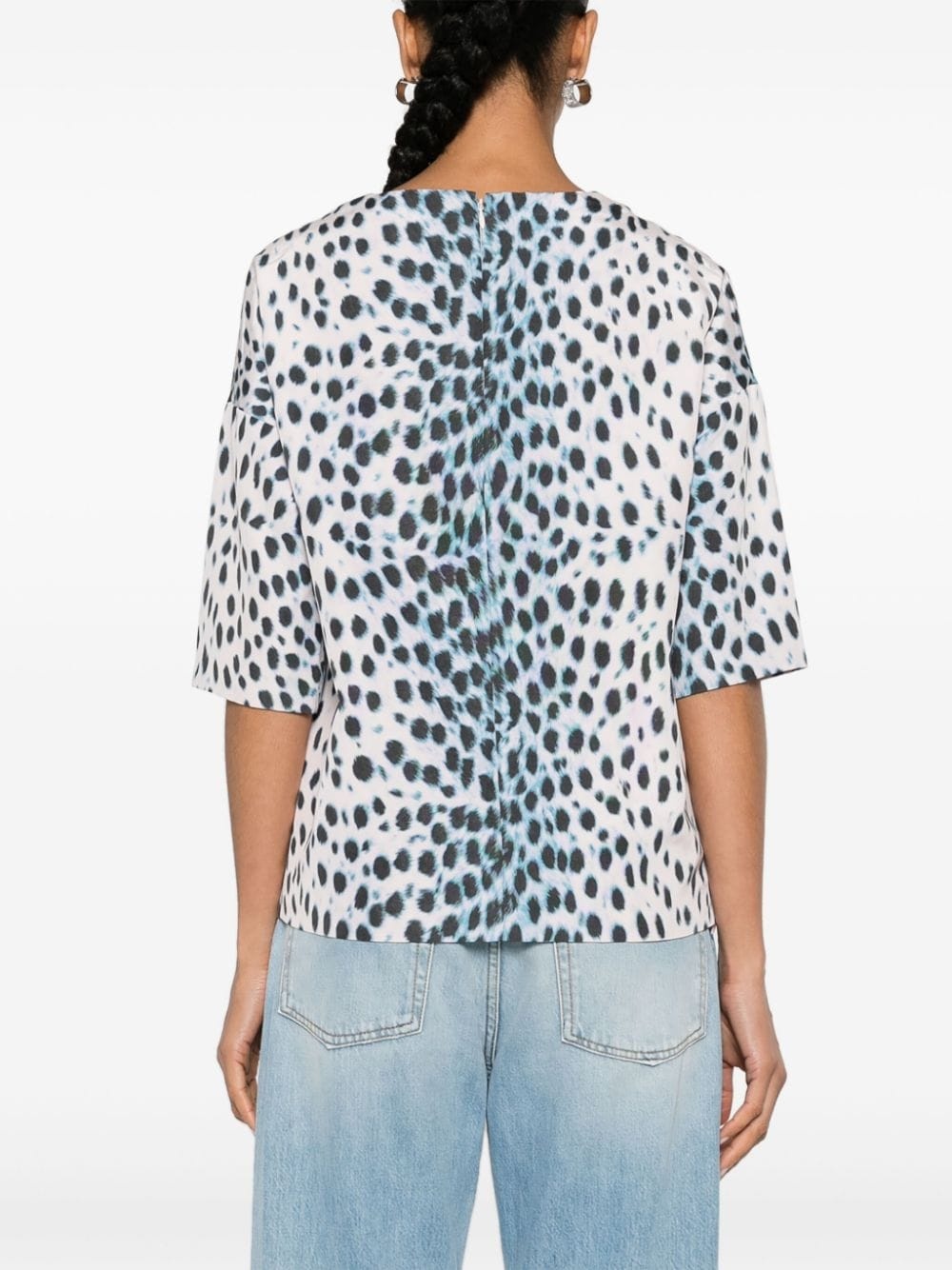 2010s animal-print blouse - 4