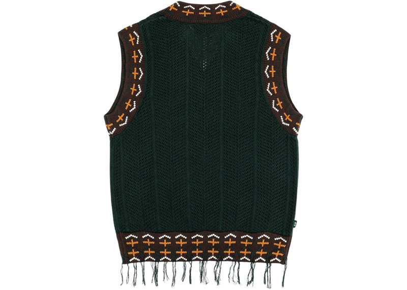 adidas adidas x CLOT Knit Vest Green Night outlook