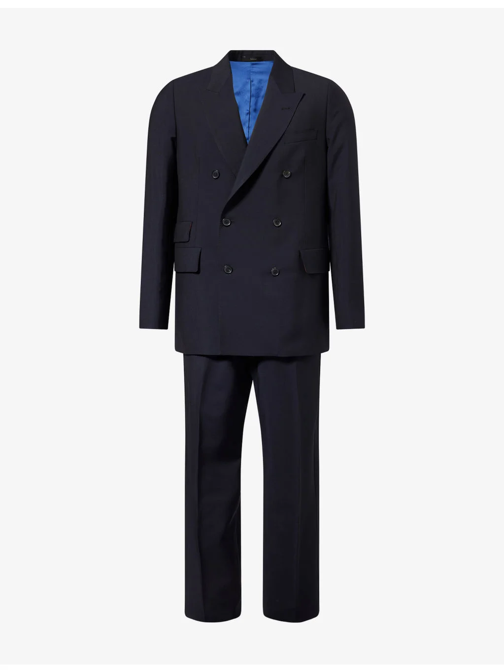 Double-Breasted Wool-Blend Suit - 1