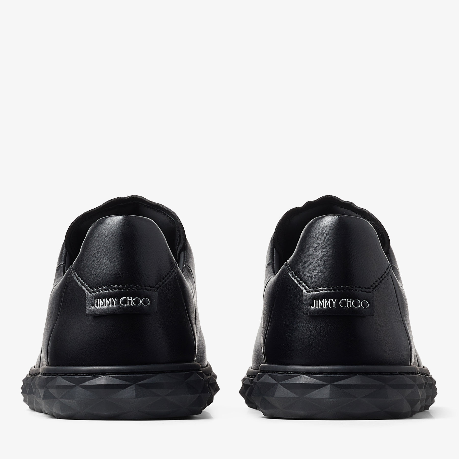Diamond Light/M
Black Nappa Leather Low-Top Trainers - 7