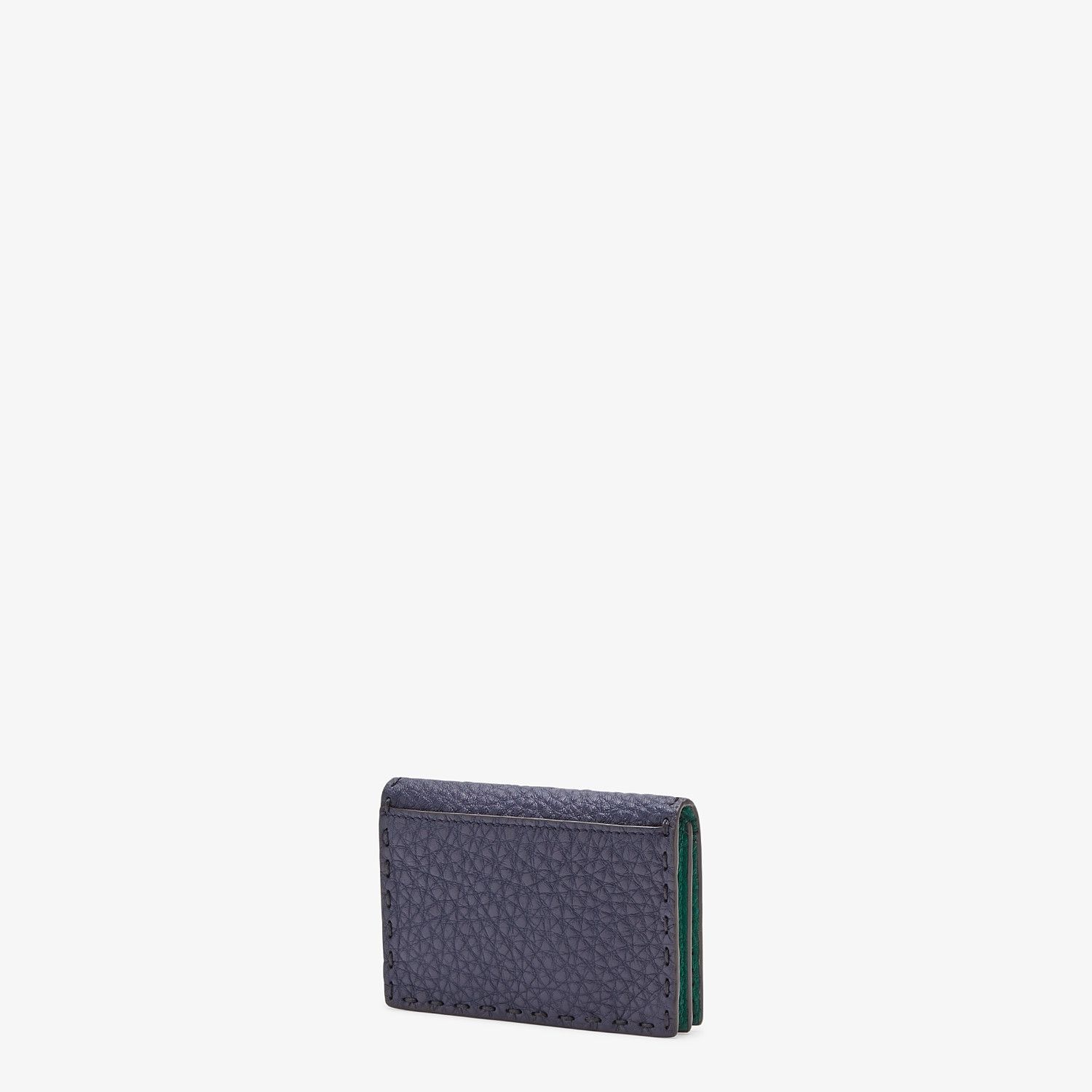 Blue Romano leather card holder - 2