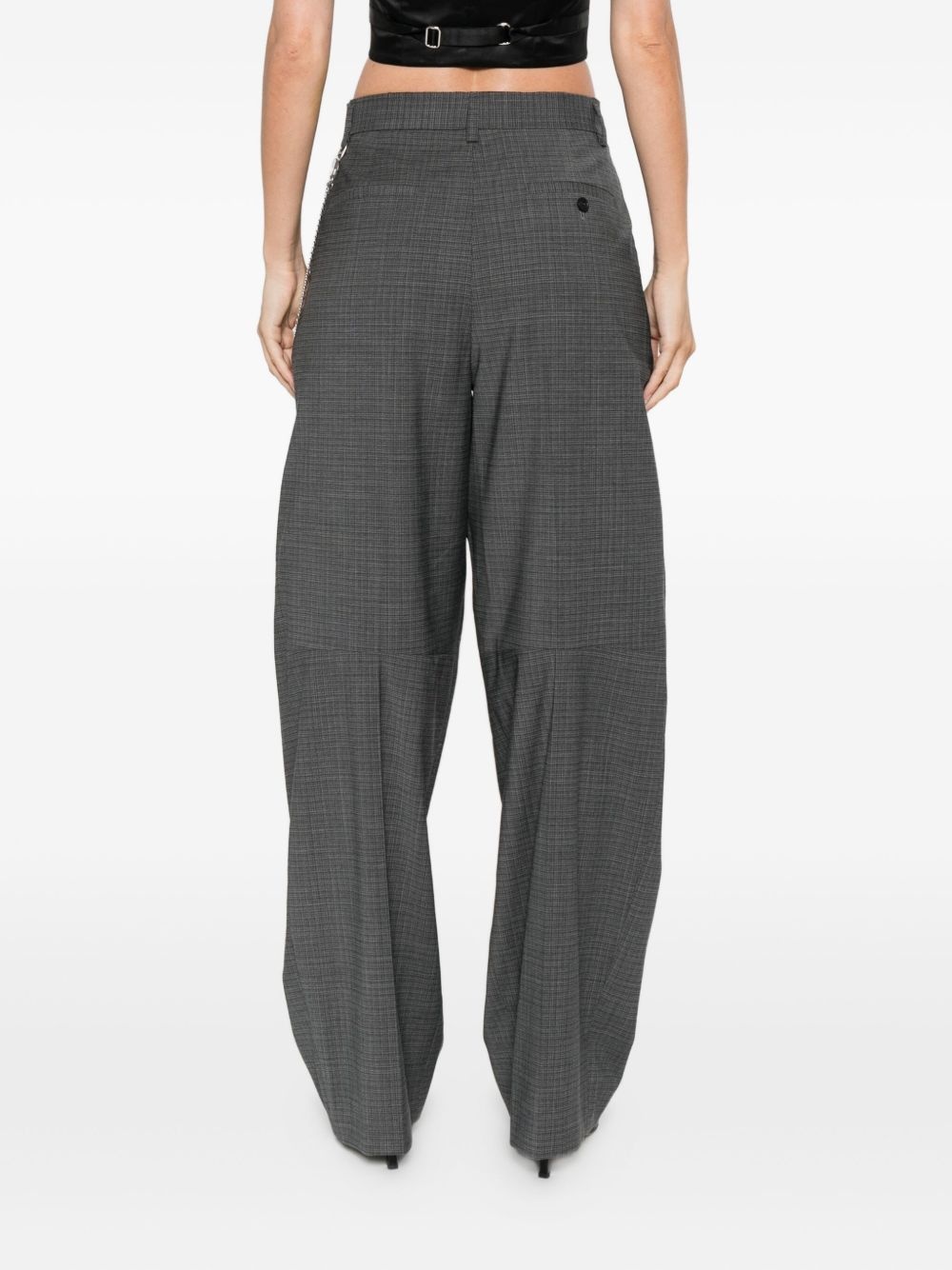pleated key-chain trousers - 4