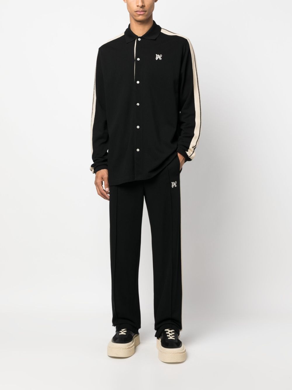 monogram-embroidered track pants - 2