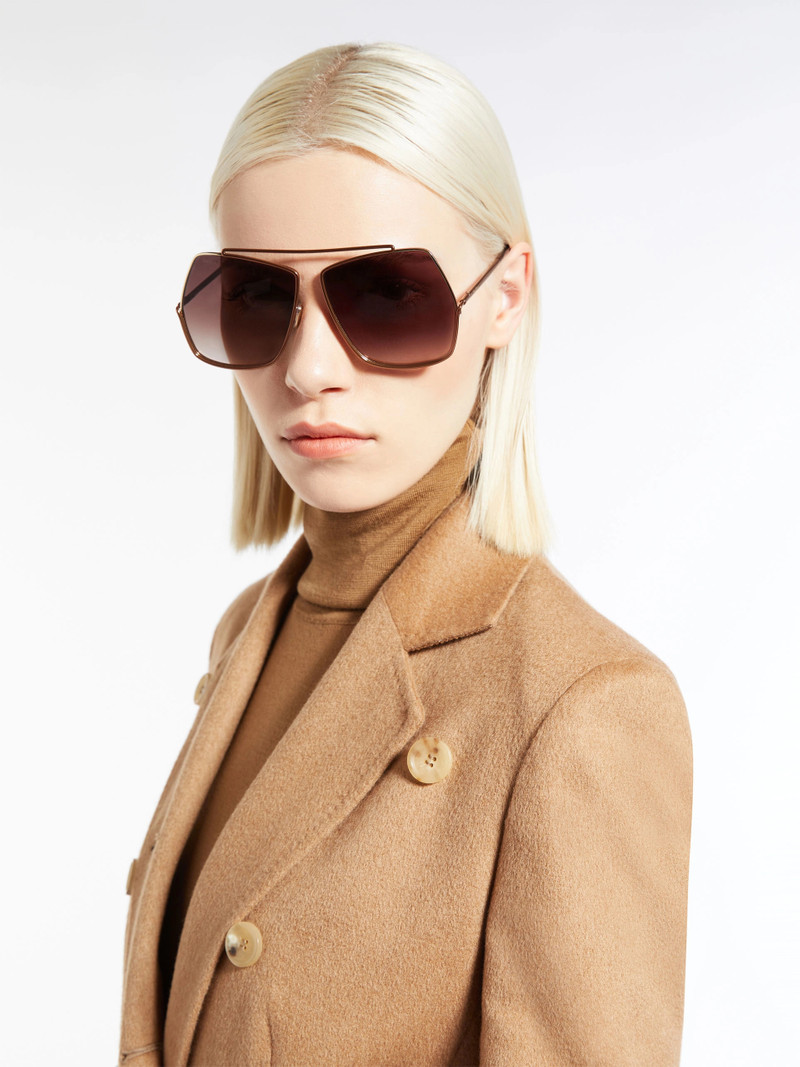 ELSA Geometric sunglasses - CAMEL 4