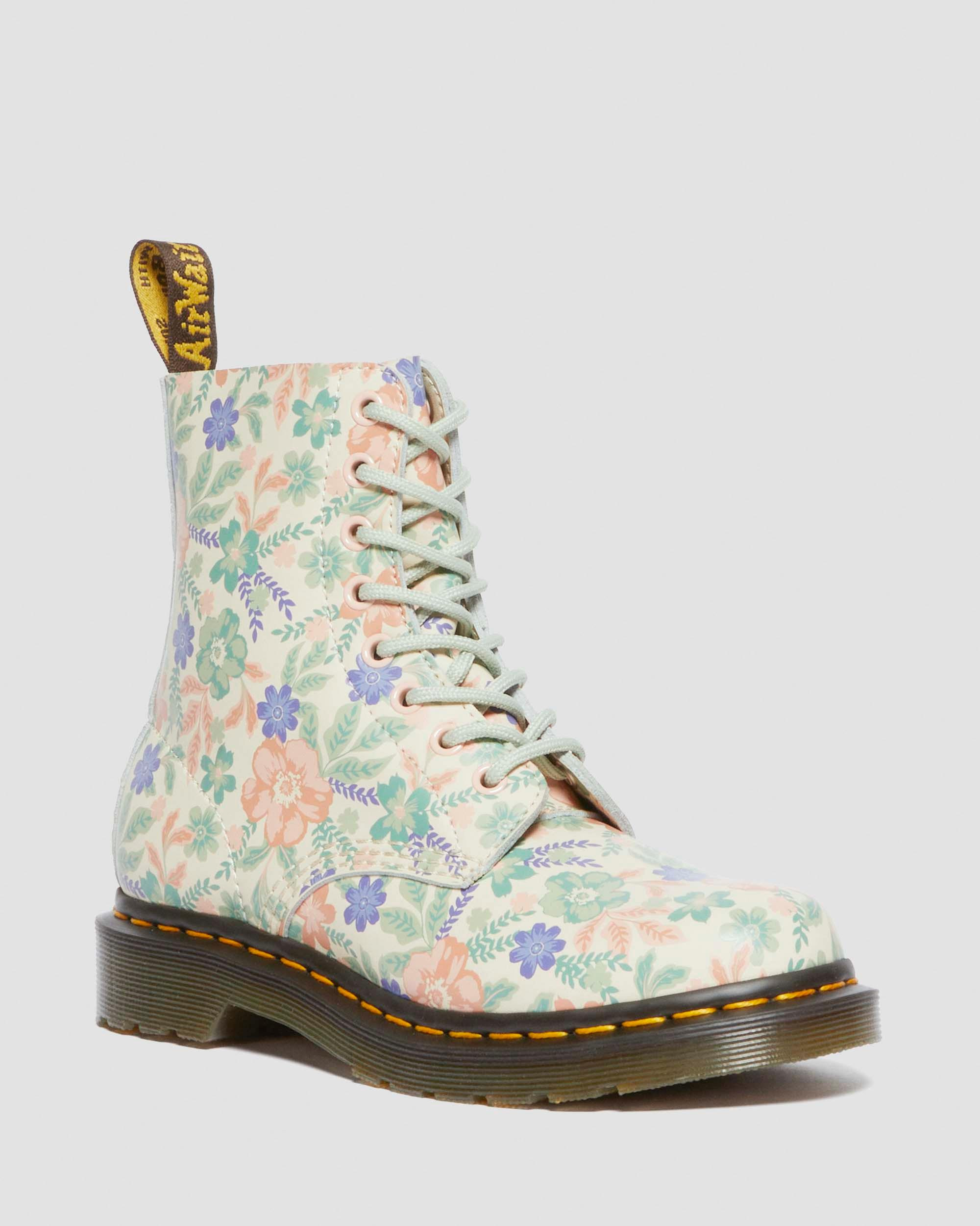 1460 Vonda Floral Reclaimed Leather Boots - 5