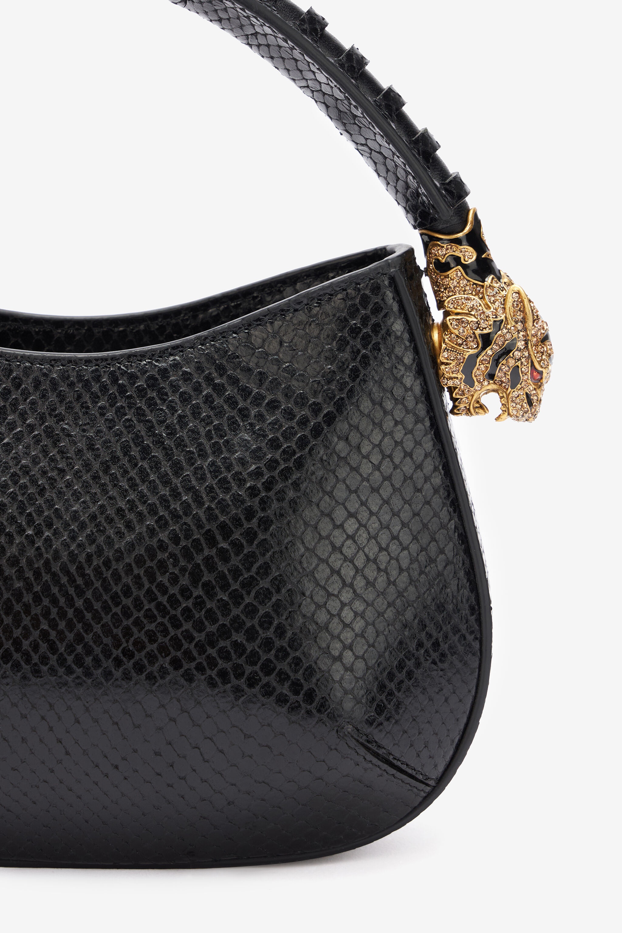 Snake-Print Hobo Roar Bag - 4