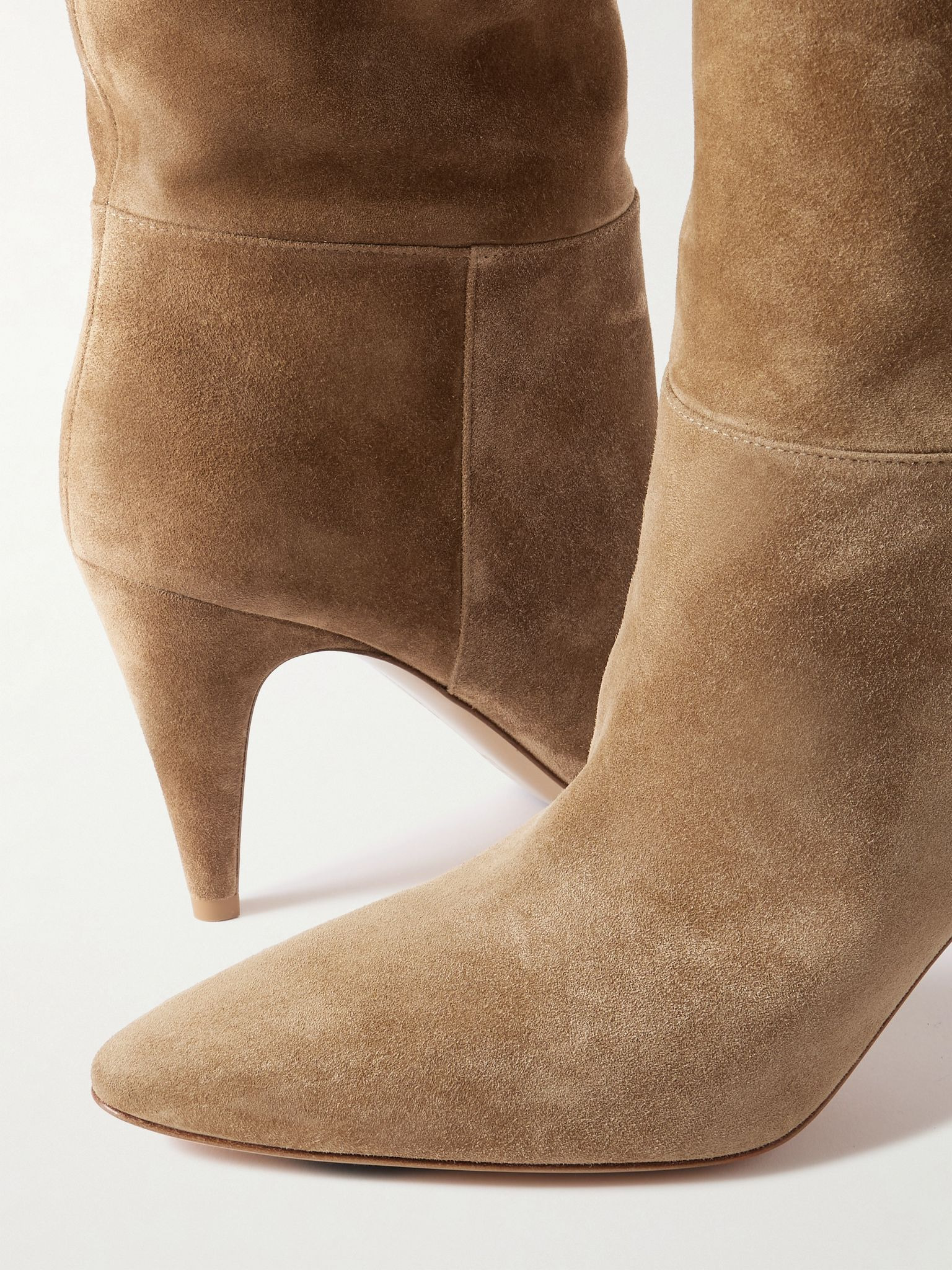 Elise 85 suede boots Camel - 4