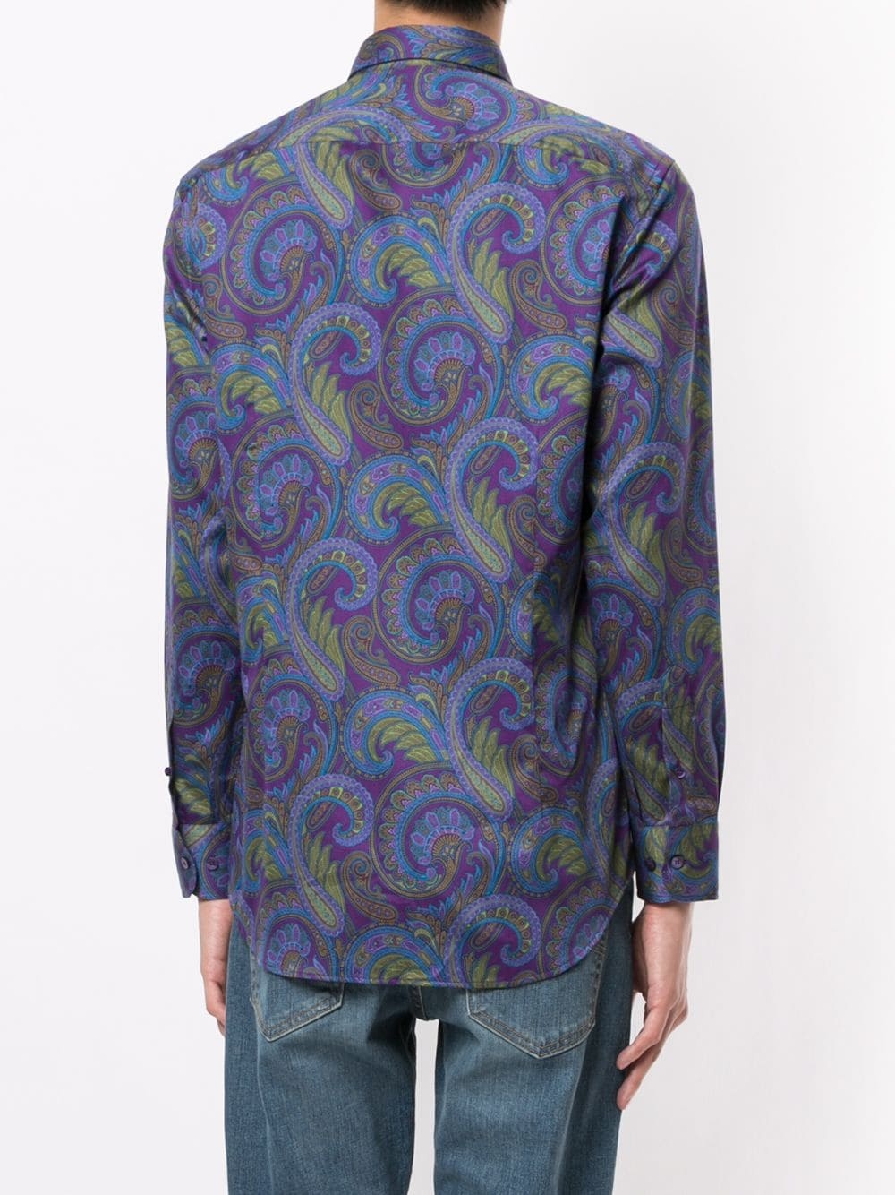 paisley print shirt - 4