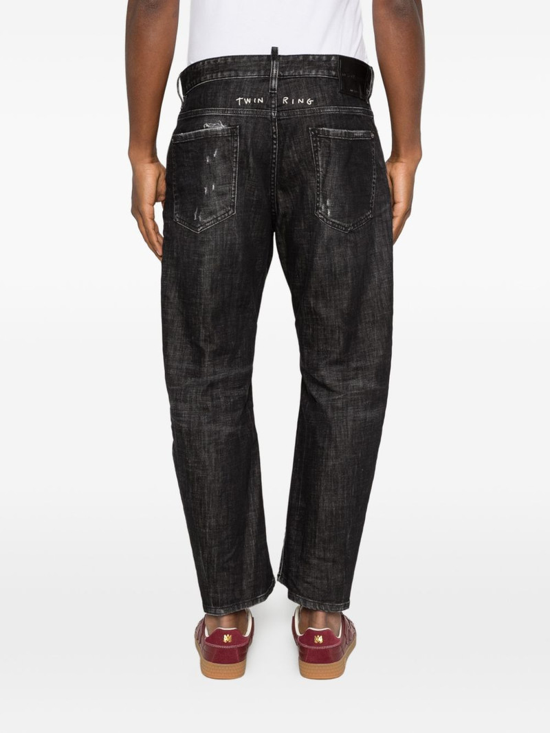 distressed ring-detail jeans 4