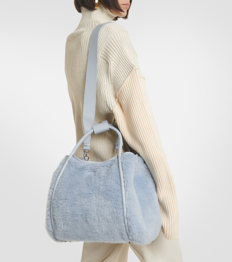 Marine Medium teddy tote bag 2