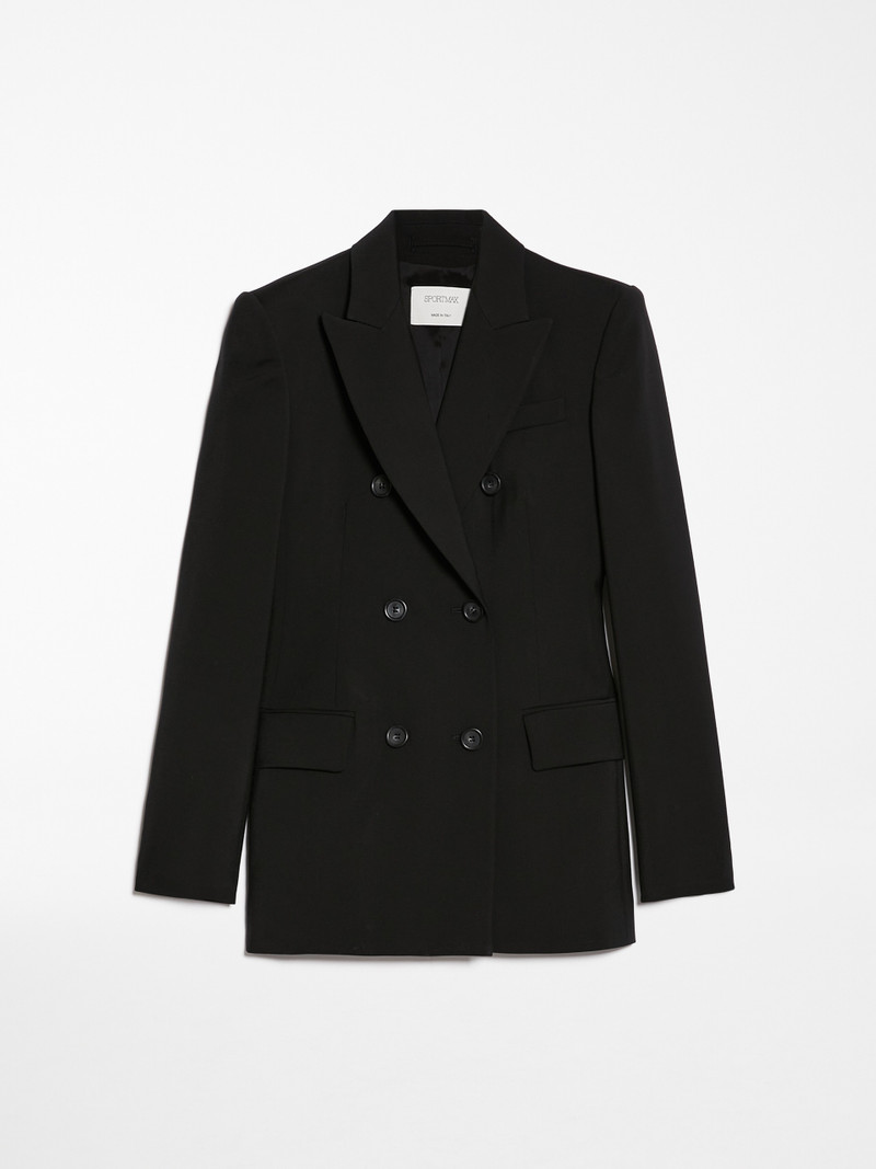 ADAMO Double-breasted stretch wool blazer - 1