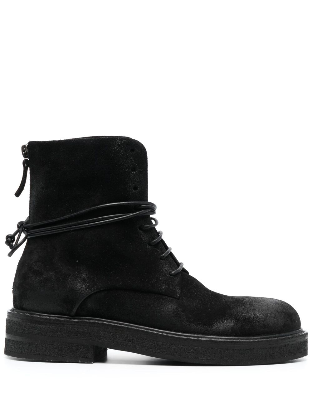 lace-up suede boots - 1