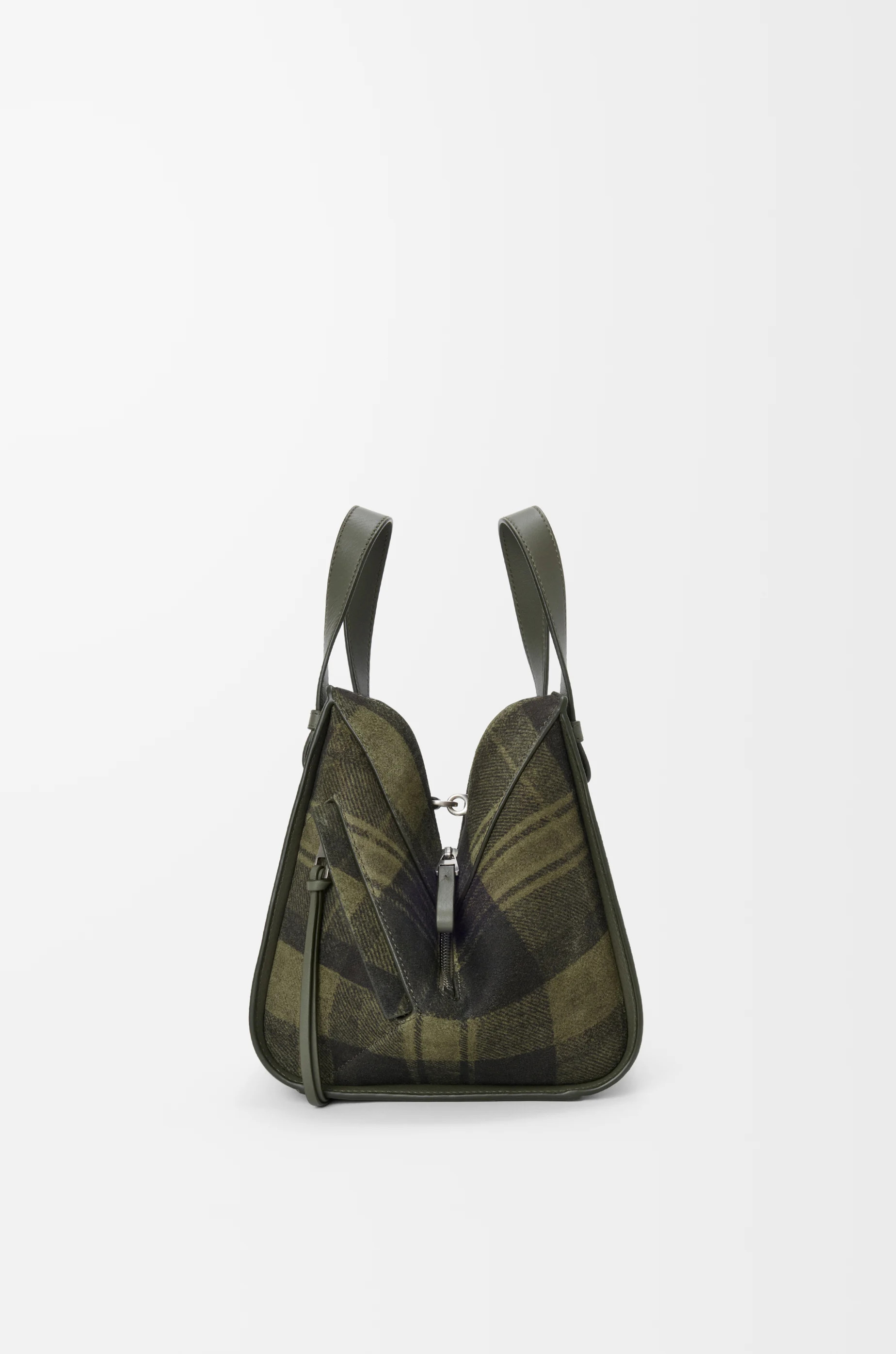 Compact Hammock bag in suede and classic calfskin - 3