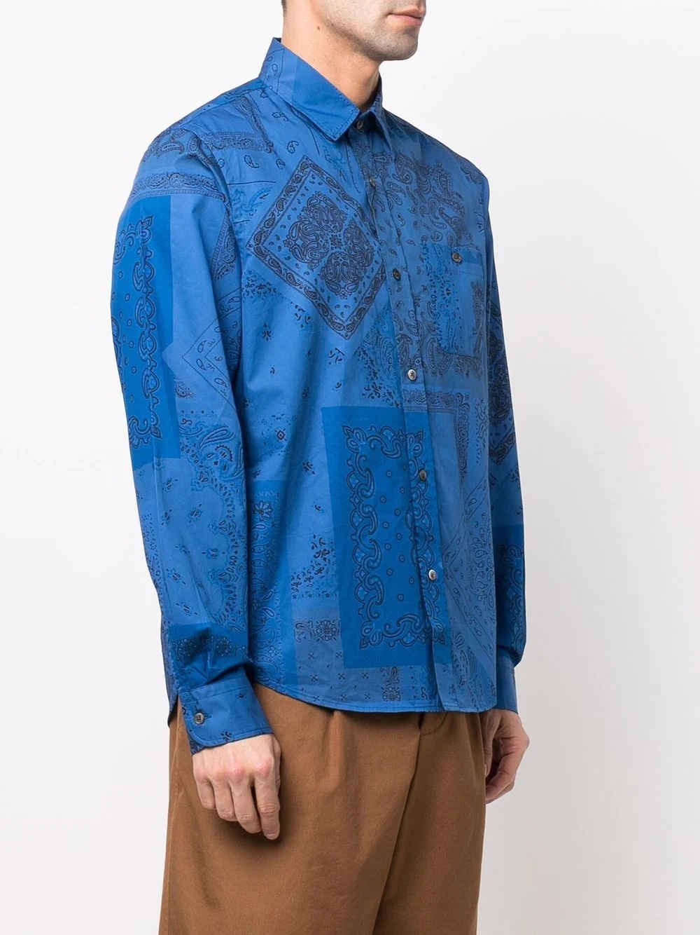 bandana-print cotton shirt - 3