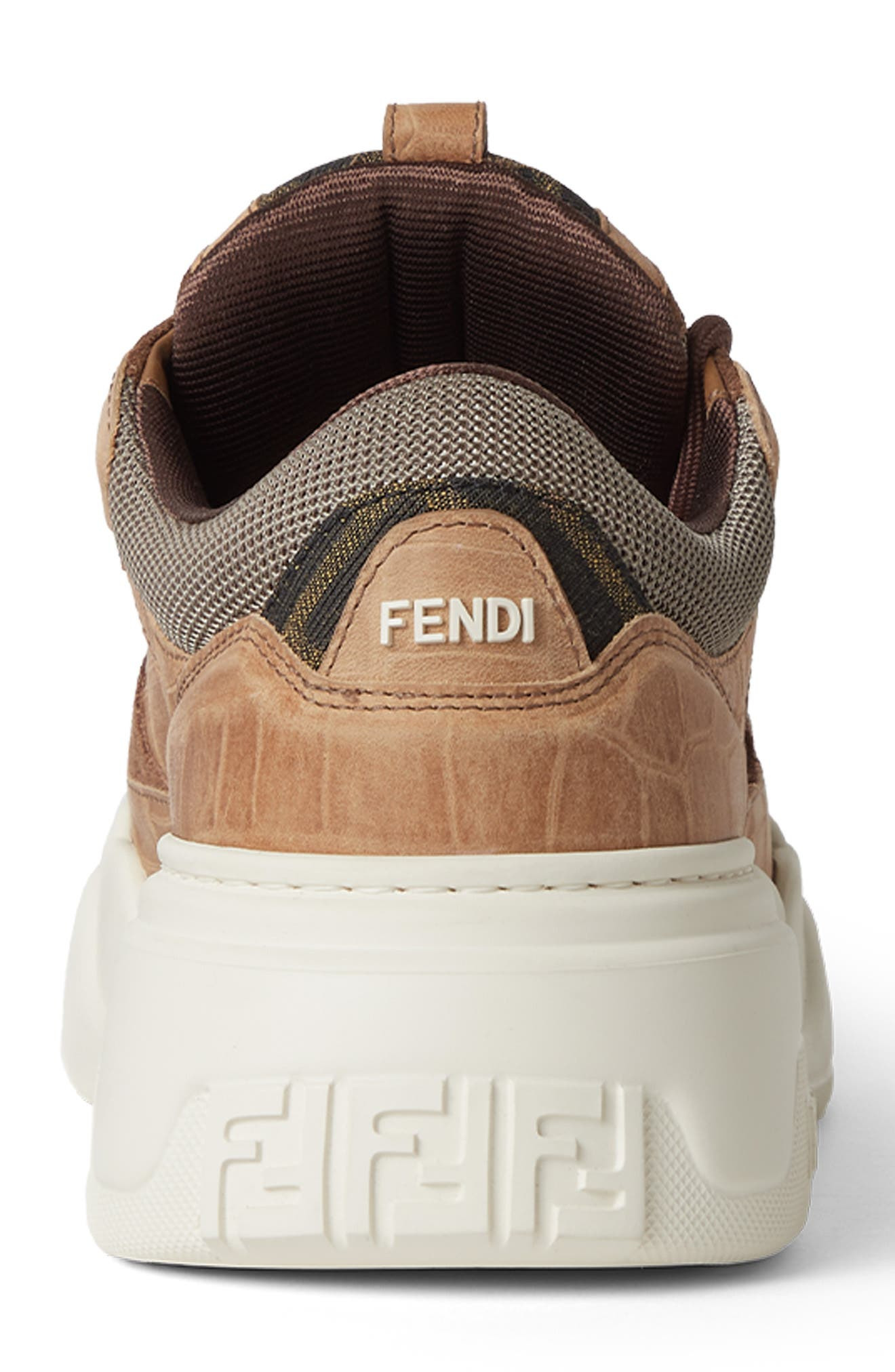 Fendi Force Sneaker in Brown Arabica Tortor at Nordstrom - 4