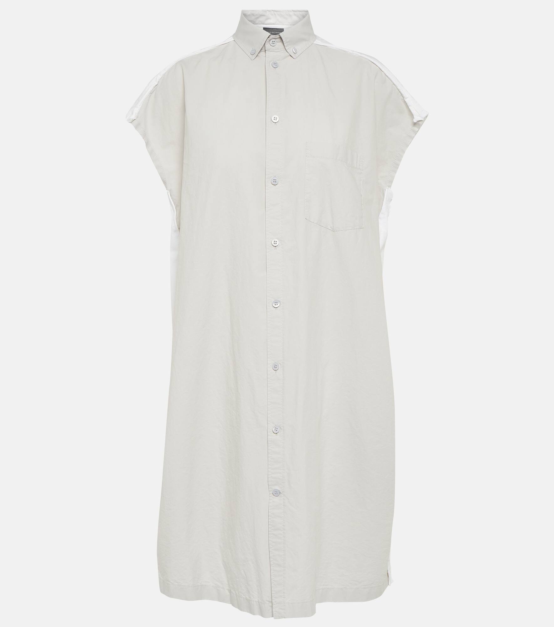 Oversized cotton shirt dress - 1