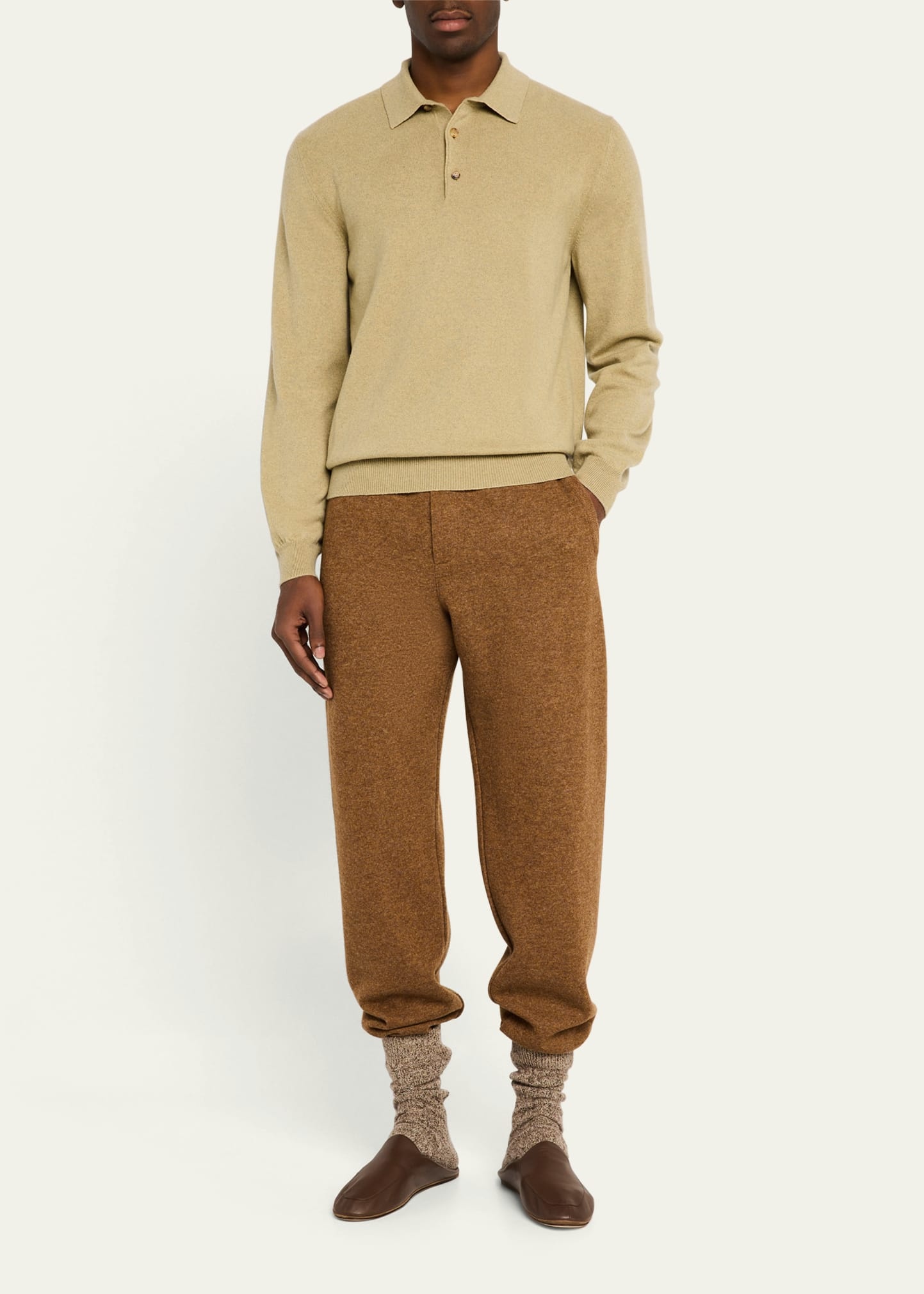 Men's Arona Baby Cashmere Polo Sweater - 2