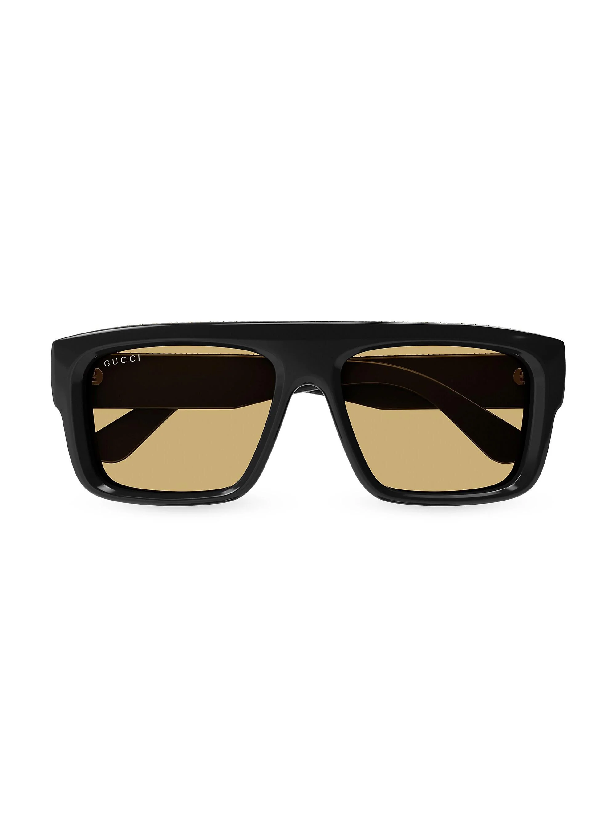 logo-engraved rectangle-frame sunglasses - 1