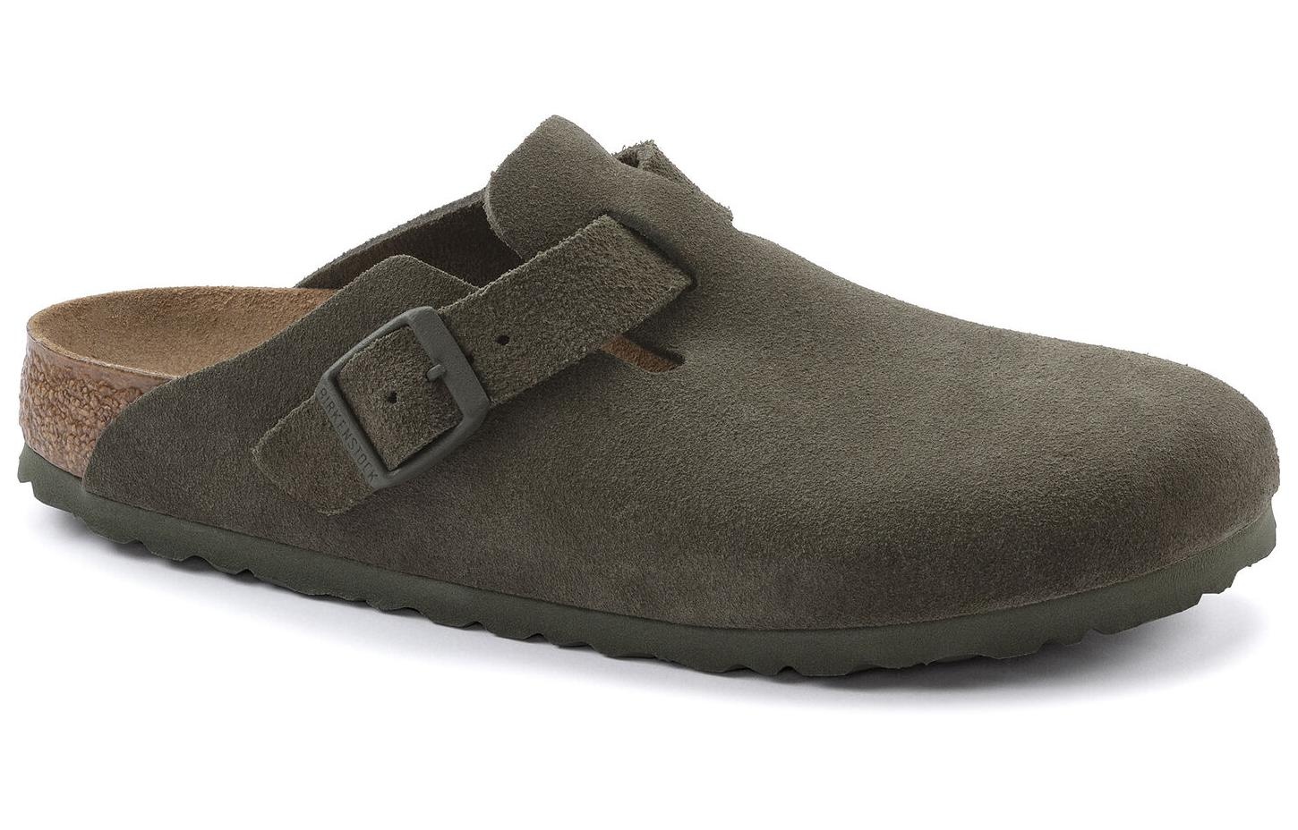 Birkenstock Boston Suede Leather Regular 'Suede Moss Green' 1024721 - 2