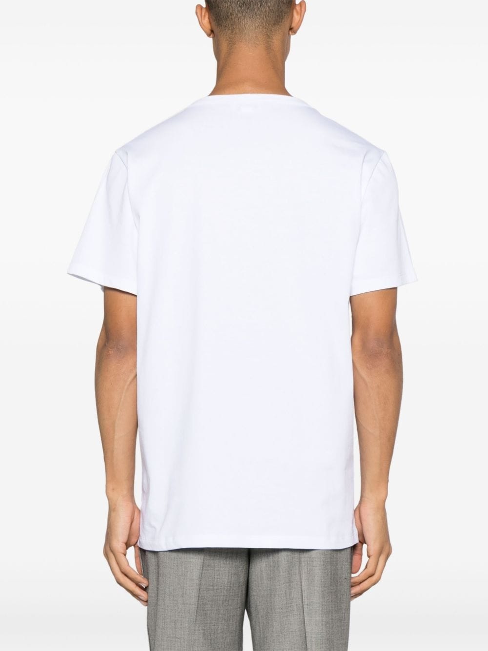 Half Seal Logo cotton T-shirt - 4