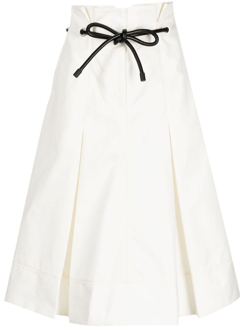 Origami high-waisted midi skirt 1