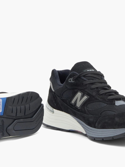 New Balance 992 suede and mesh trainers outlook