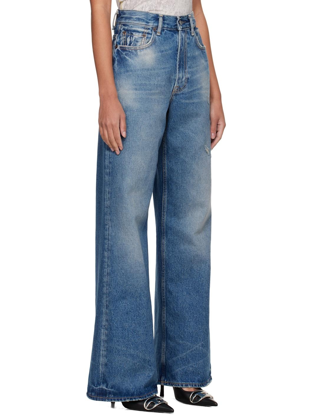 Blue Relaxed Fit 2022F Jeans - 2