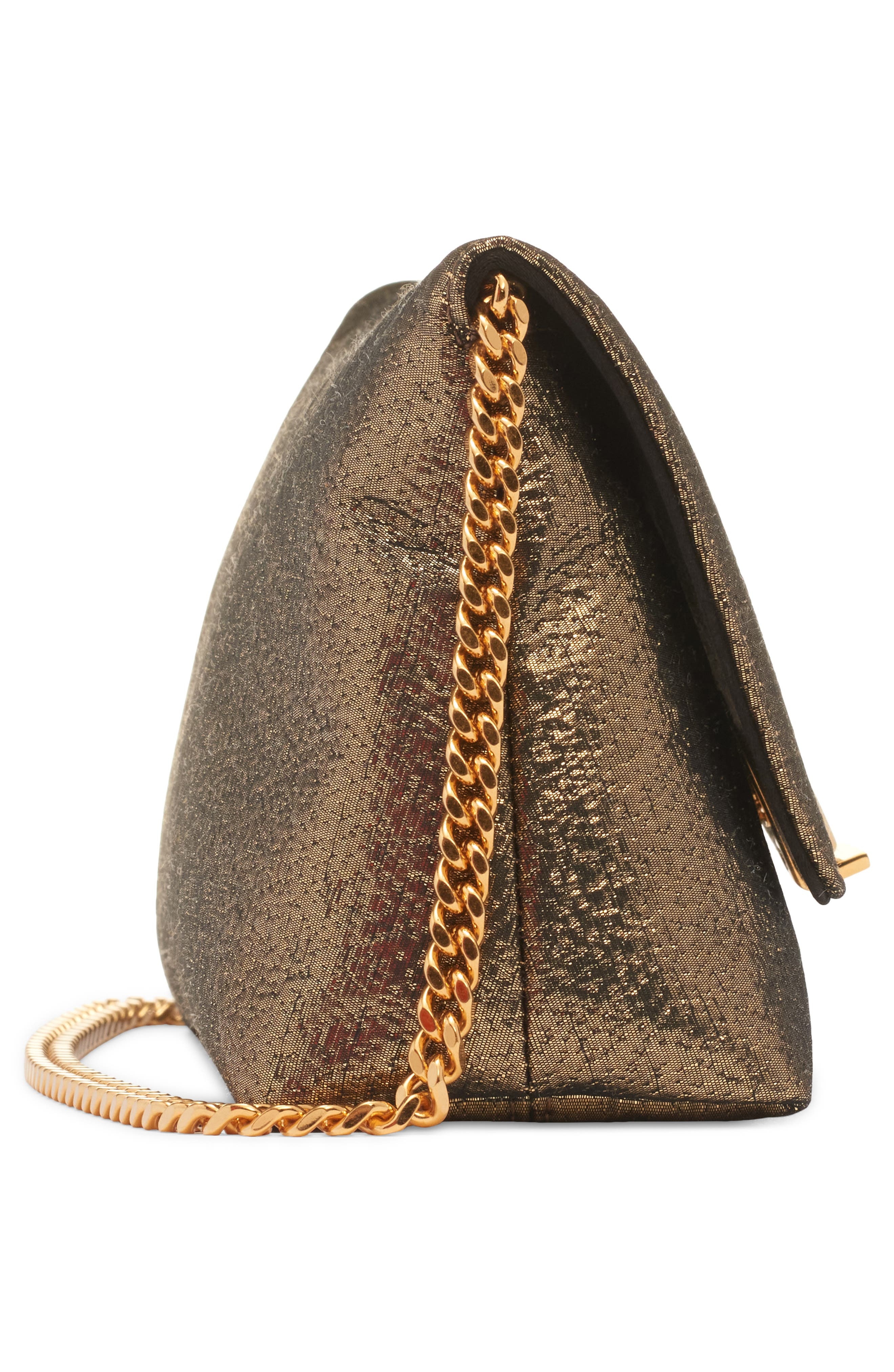 TOM FORD Mini Nobile Hammered Lamé Clutch in 1Y014 Dark Gold at Nordstrom - 5