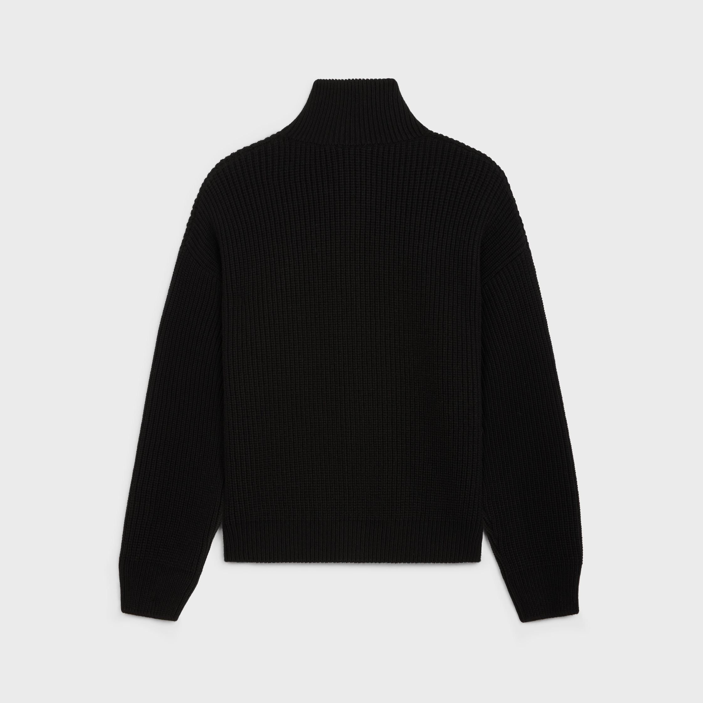 triomphe trucker sweater in ribbed wool - 2