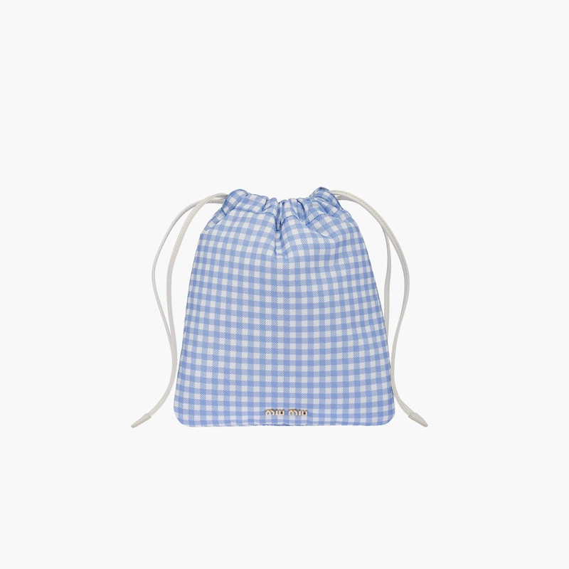 Printed faille pouch 1