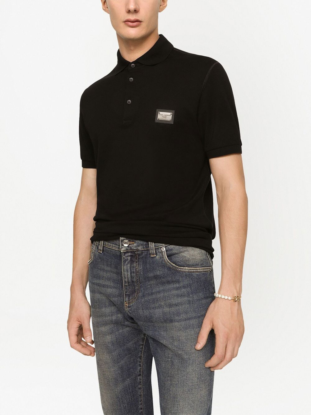 Dolce & Gabbana Men Polo With Logo - 3