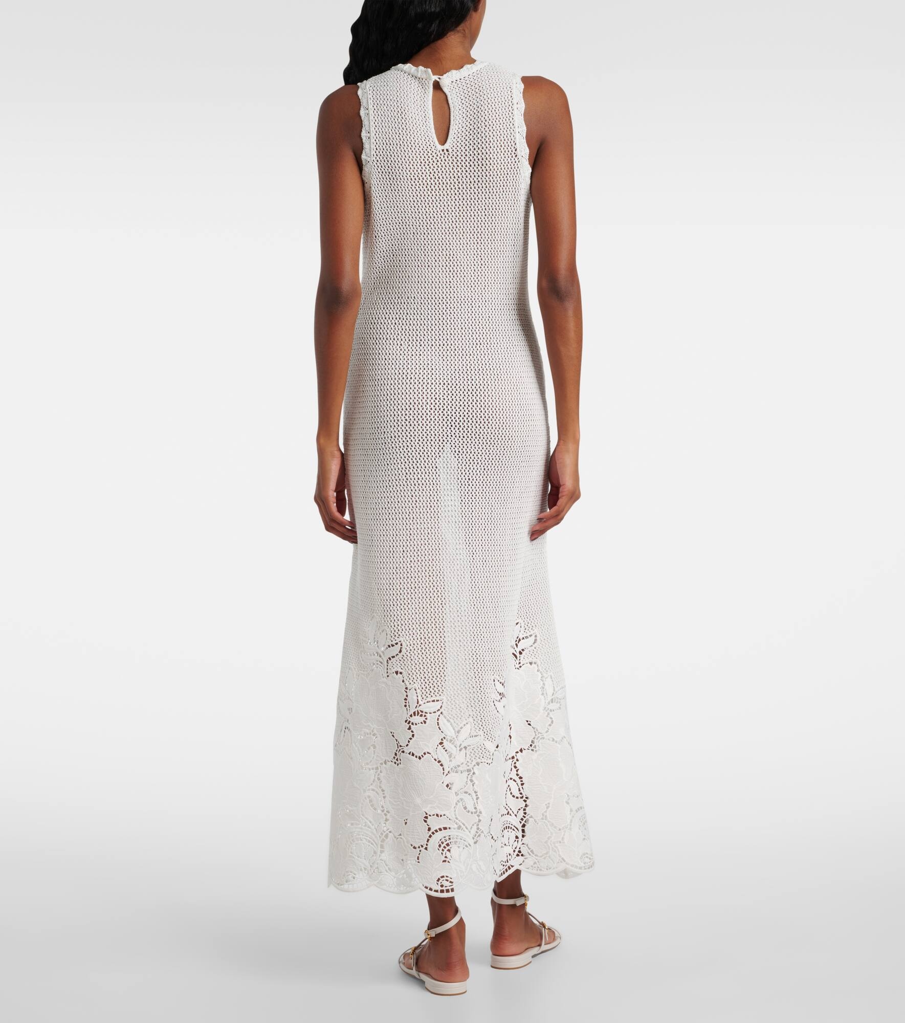 Open-knit cotton maxi dress - 3